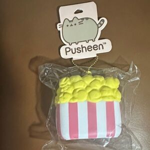 Pusheen Yellow Popcorn Striped Squishy